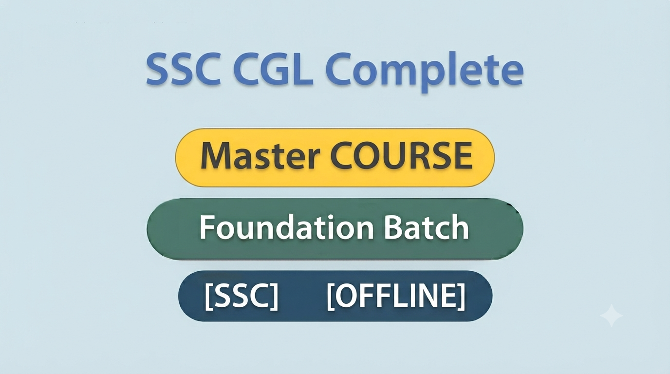 SSC CGL Complete Master COURSE