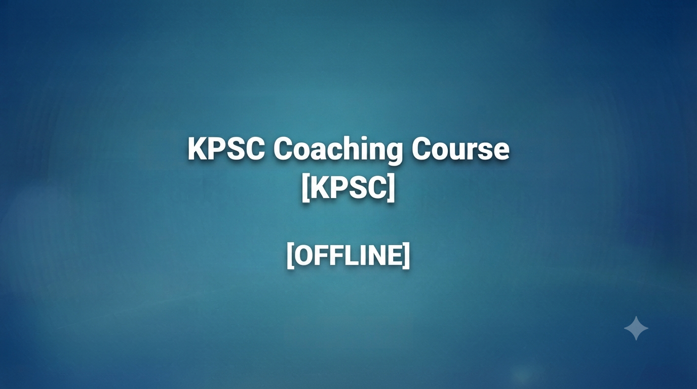KPSC Coaching Course