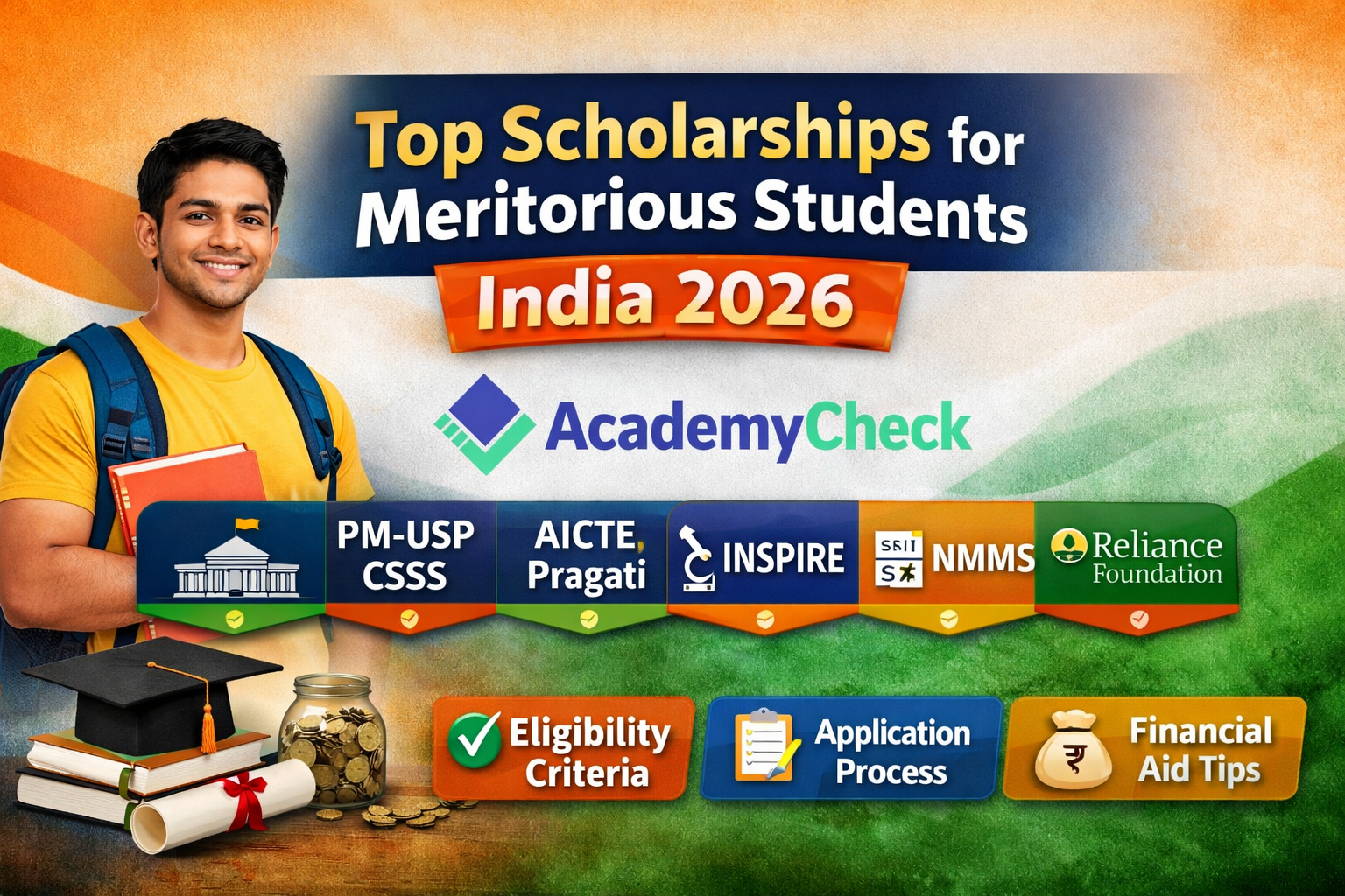 Scholarships for Meritorious Students in India 2026 | AcademyCheck