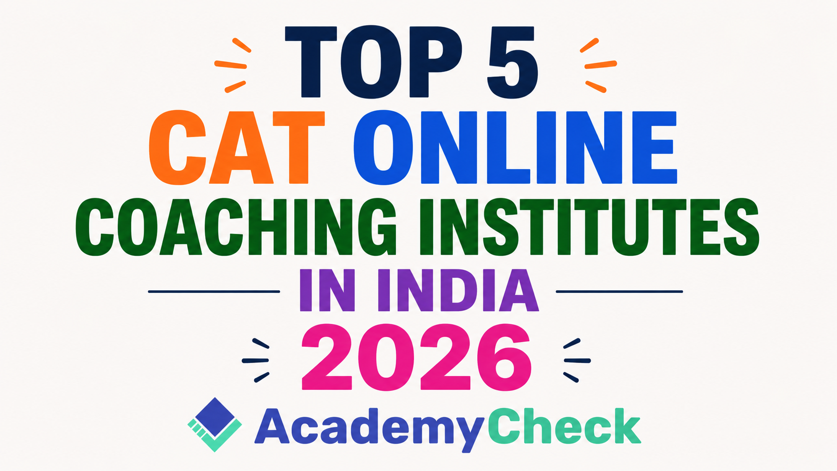 Top 5 CAT Online Coaching Institutes in India for 2026 | AcademyCheck