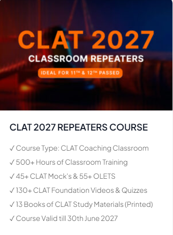 CLAT 2027 Repeaters Course - offered by Abhyaas Secunderabad Telangena 