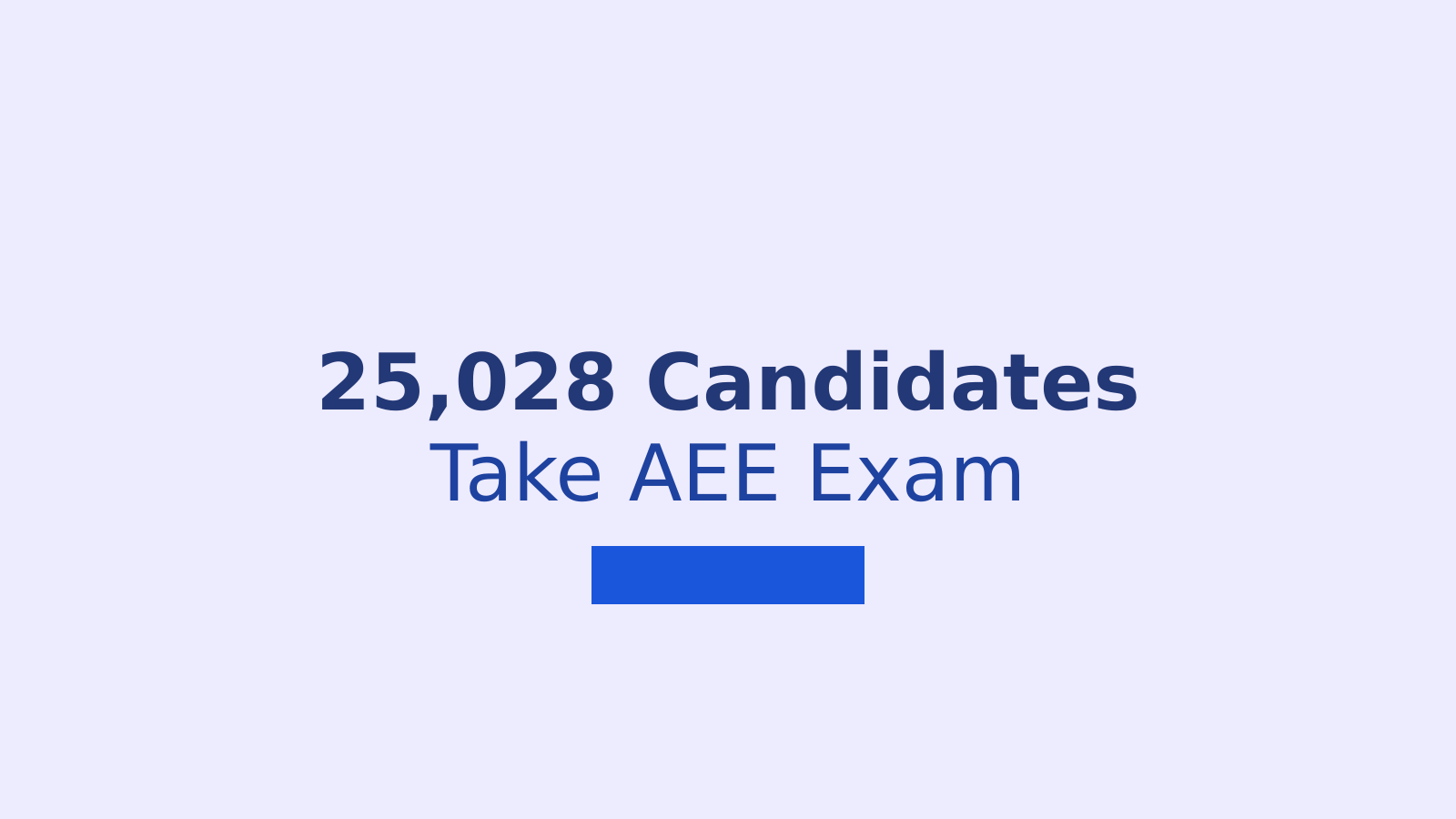AEE Electrical Engineering Exam Draws 25,028 Candidates Across 94 Centres
