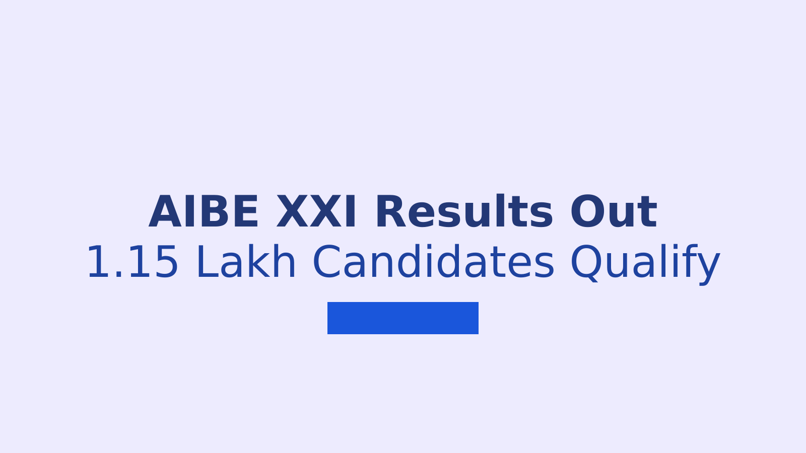 AIBE XXI Result 2026 Out: Check Your Score and Pass Rate
