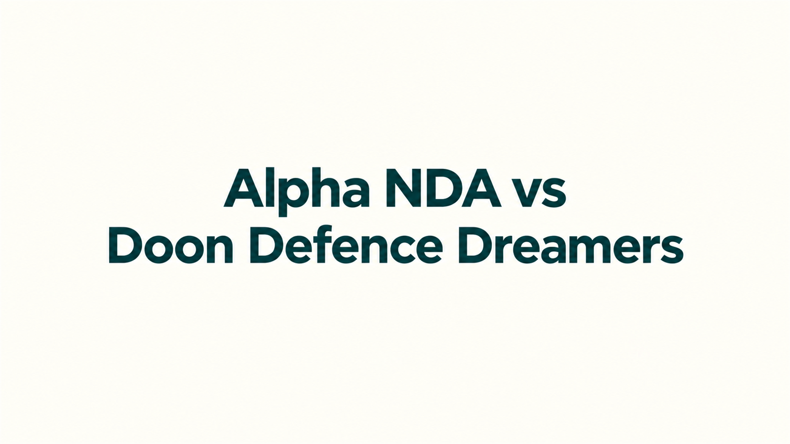Alpha NDA Academy vs Doon Defence Dreamers: Which Is Better for NDA Preparation?