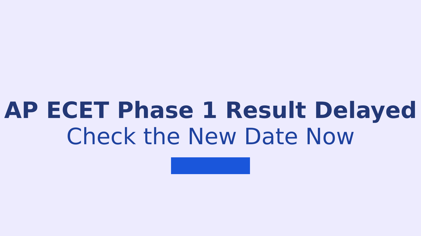 AP ECET Phase 1 Seat Allotment Result 2026: New Date and Steps