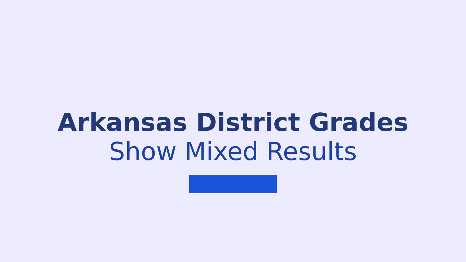 Arkansas School District Grades Show Progress and Uneven Results