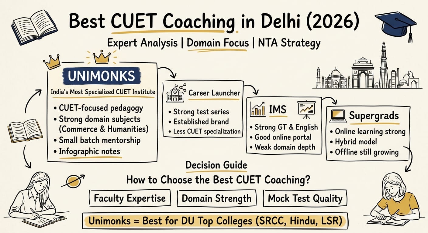 Best CUET Coaching Institutes in Delhi for Crash Course