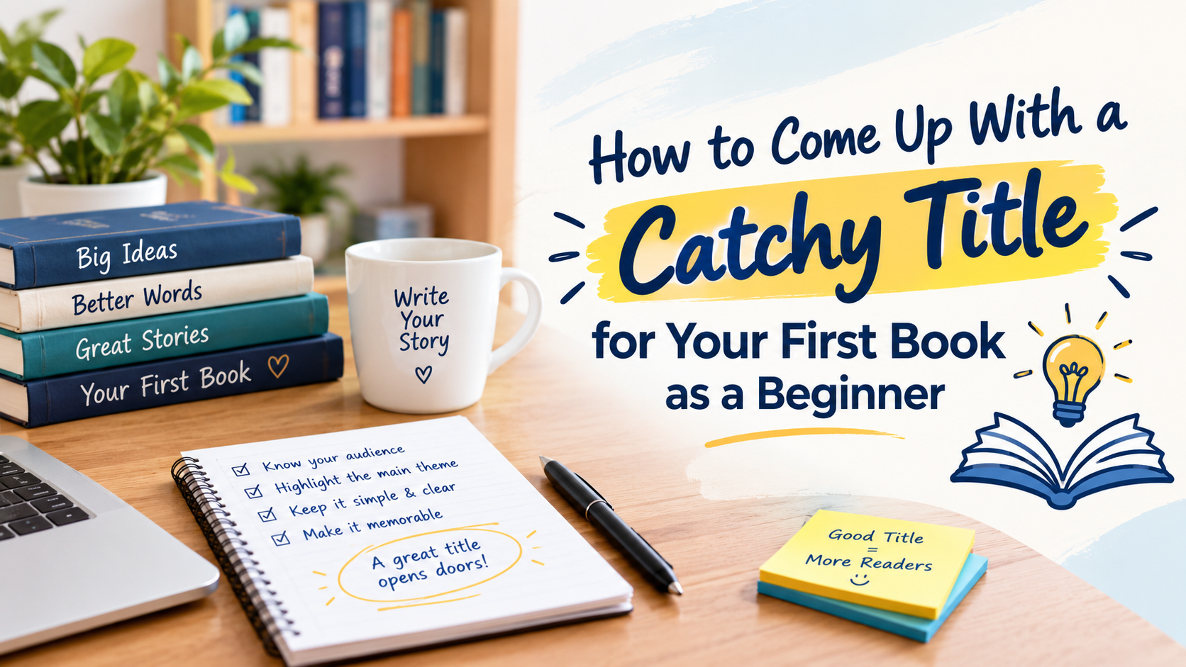 How to Come Up With a Catchy Title for Your First Book as a Beginner