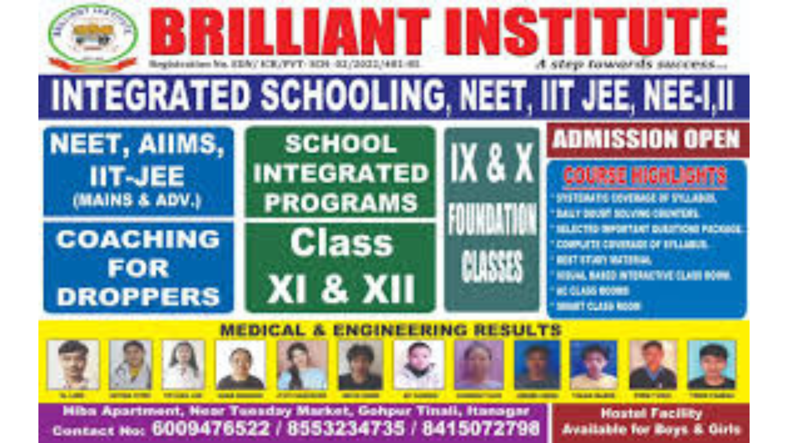 Brilliant Institute Itanagar Hero Slider - 1