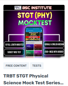 STGT Physical Science - offered by BSC Institute Agartala