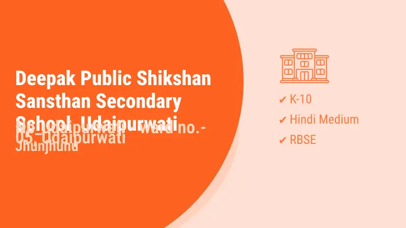 Deepak Public Shikshan Sansthan Secondary School Udaipurwati Udaipurwati Jhunjhunu Hero Slider - 2