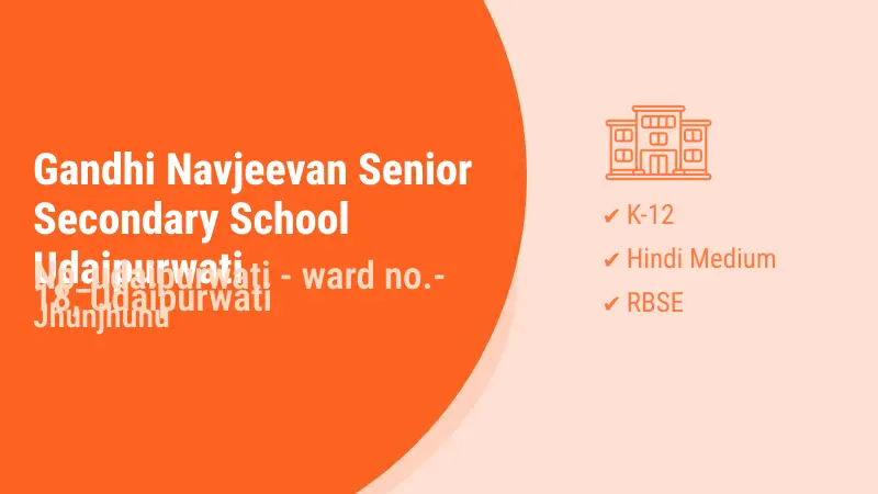 Gandhi Navjeevan Senior Secondary School Udaipurwati Udaipurwati Jhunjhunu Hero Slider - 2