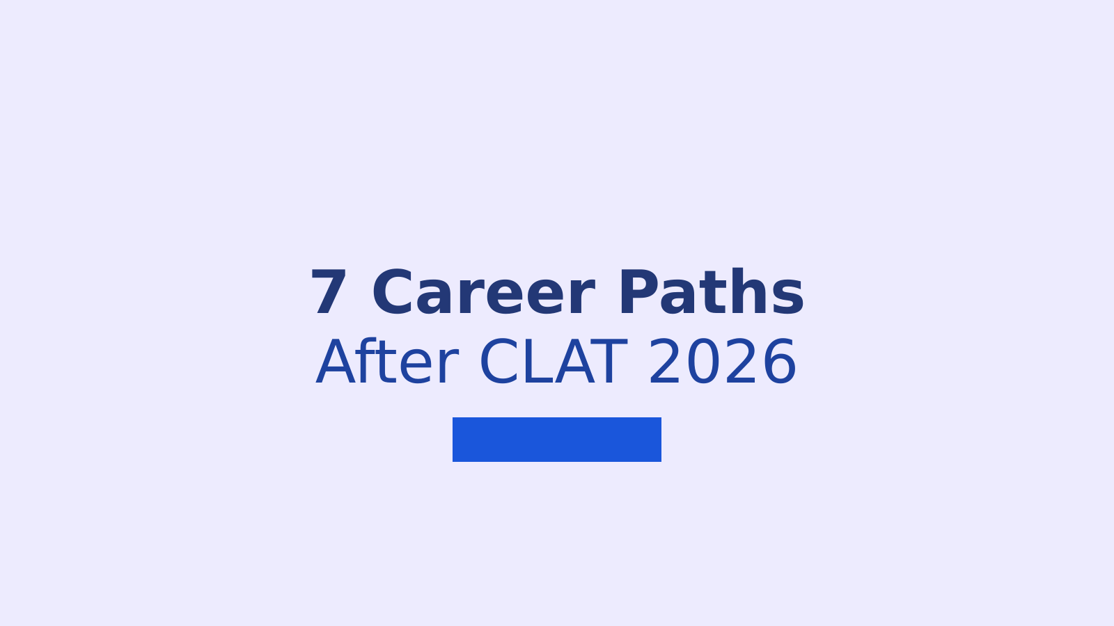 7 Career Paths You Can Choose After Clearing CLAT 2026