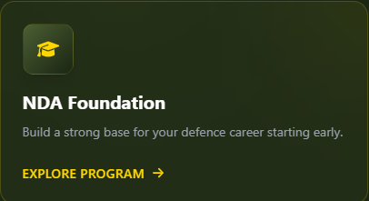 NDA Foundation - offered by Cavalier India Pune Pune  