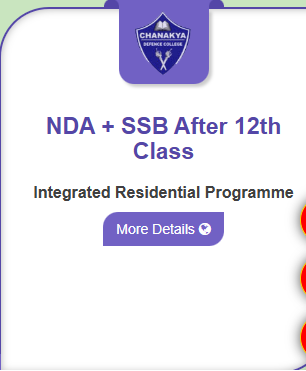 Schooling + NDA + SSB Coaching After 10th Class - offered by CHANAKYA DEFENCE COLLEGE Dehradun 