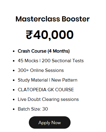 Crash Course (4 Months) CLAT - offered by CLAT LEGALIGHT Patna
