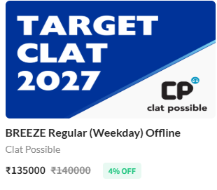 TAGET CLAT 2027 BREEZE Regular (Weekday) Offline - offered by Clat Possible  Bapu Nagar Jaipur