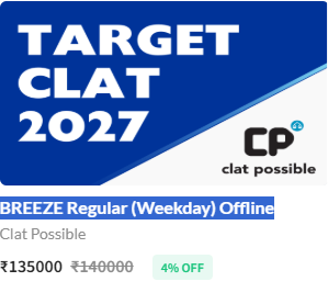 TRAGET CLAT 2027 BREEZE Regular (Weekday) Offline - offered by CLAT Possible Noida