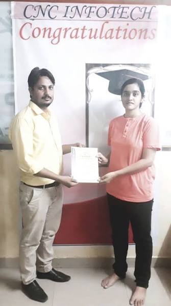 CNC INFOTECH RS-CIT Center Topper Student 1 Photo