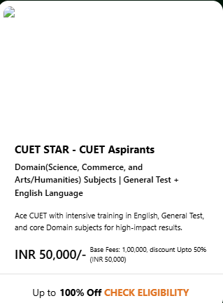 CUET STAR - CUET Aspirants  - offered by Cuet plus Delhi 