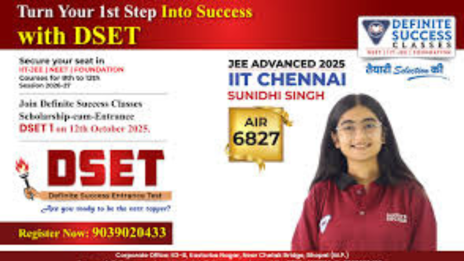 Definite Success Classes Bhopal Hero Slider - 2