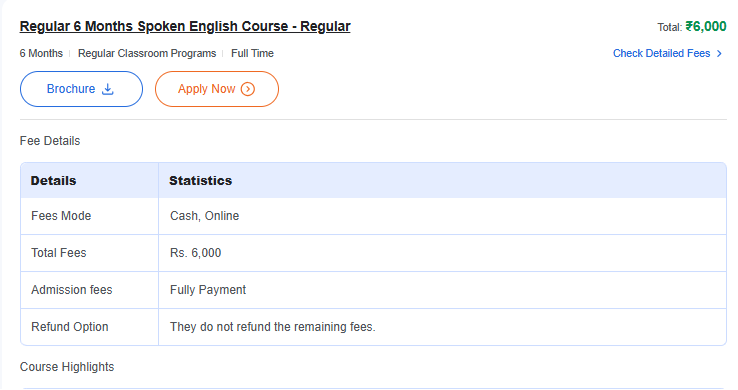 Regular 6 Months Spoken English Course - Regular  - offered by English Buzz Jaipur