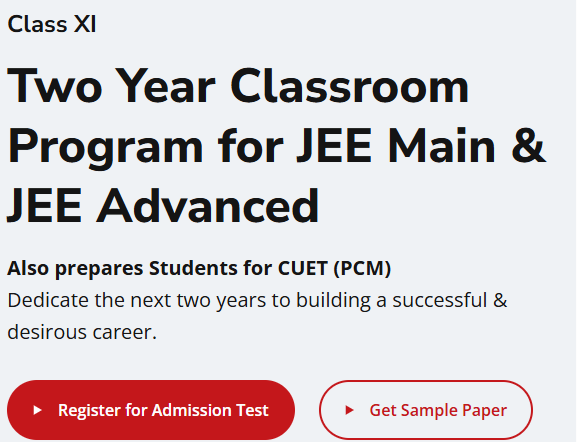 Two Year Classroom Program for JEE Main & JEE Advanced - offered by FIITJEE MIYAPUR,HYDERABAD