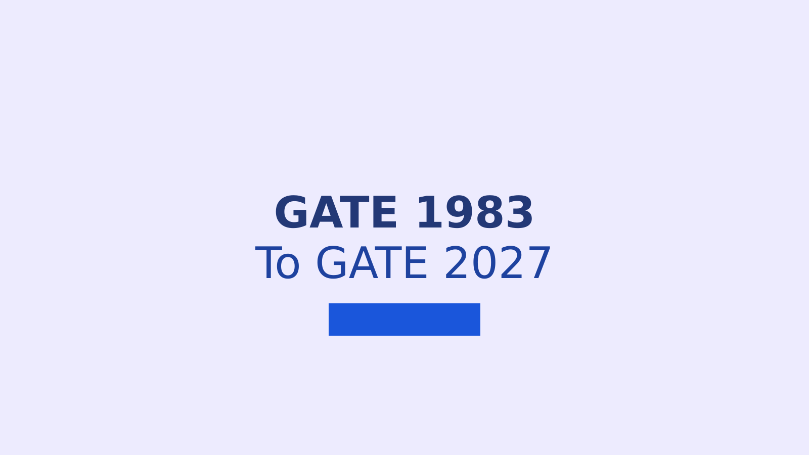 GATE 1983 vs 2027: How India’s Engineering Exam Changed Over Four Decades