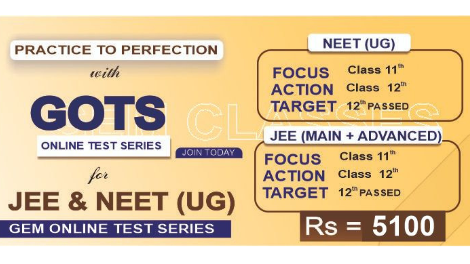 GEM Classes Alwar Hero Slider - 2