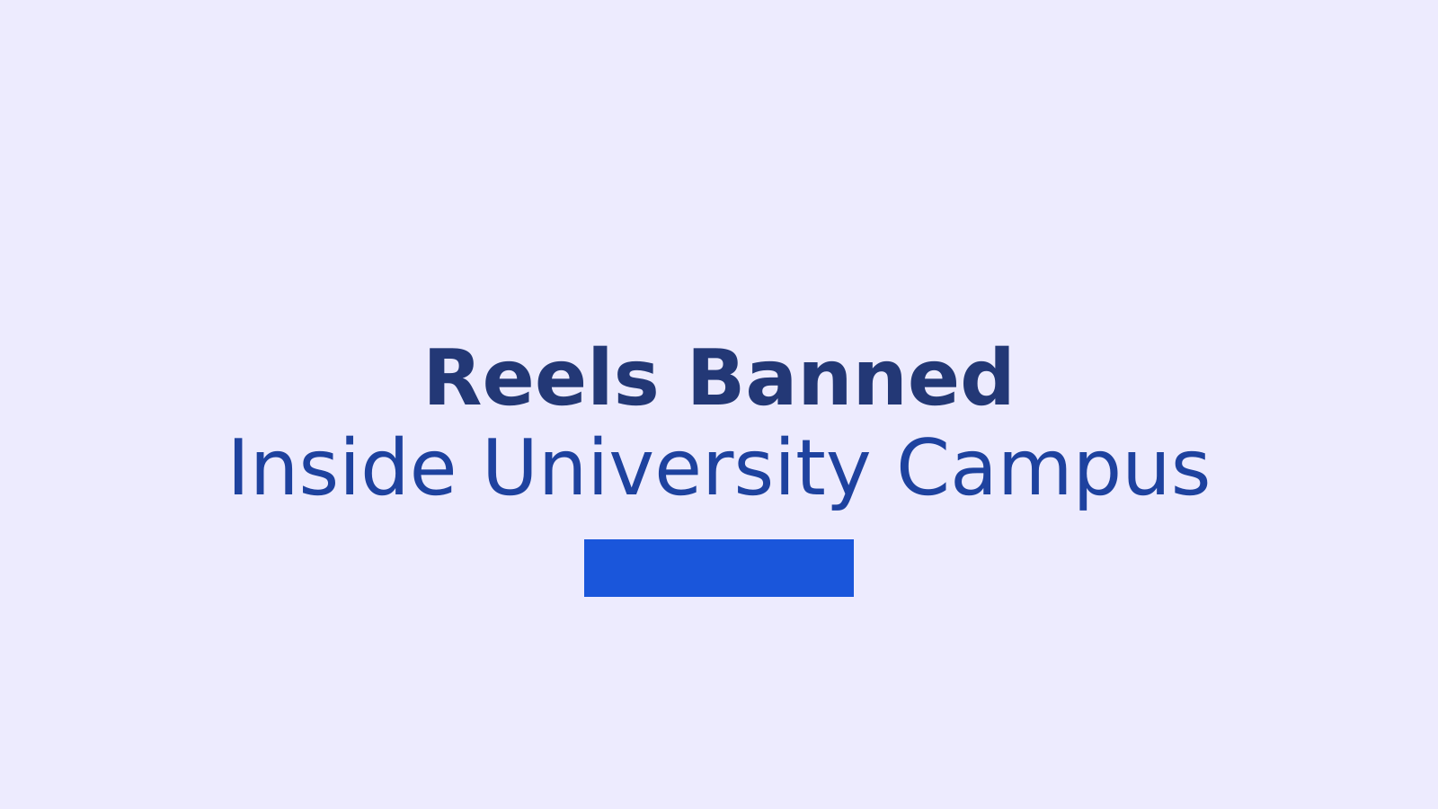 Gorakhpur University Restricts Reels and Video Shooting on Campus