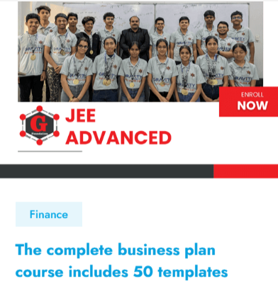 JEE ADVANCE - offered by Gravity Foundation Jaipur