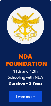 NDA Foundation - offered by Ground Zero Defence Academy Dehradun