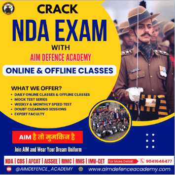 CRACK NDA EXAM  - offered by Guardians Defence Academy Manipur 
