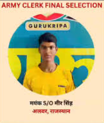 Gurukripa Defence Academy sikar Topper Student 1 Photo