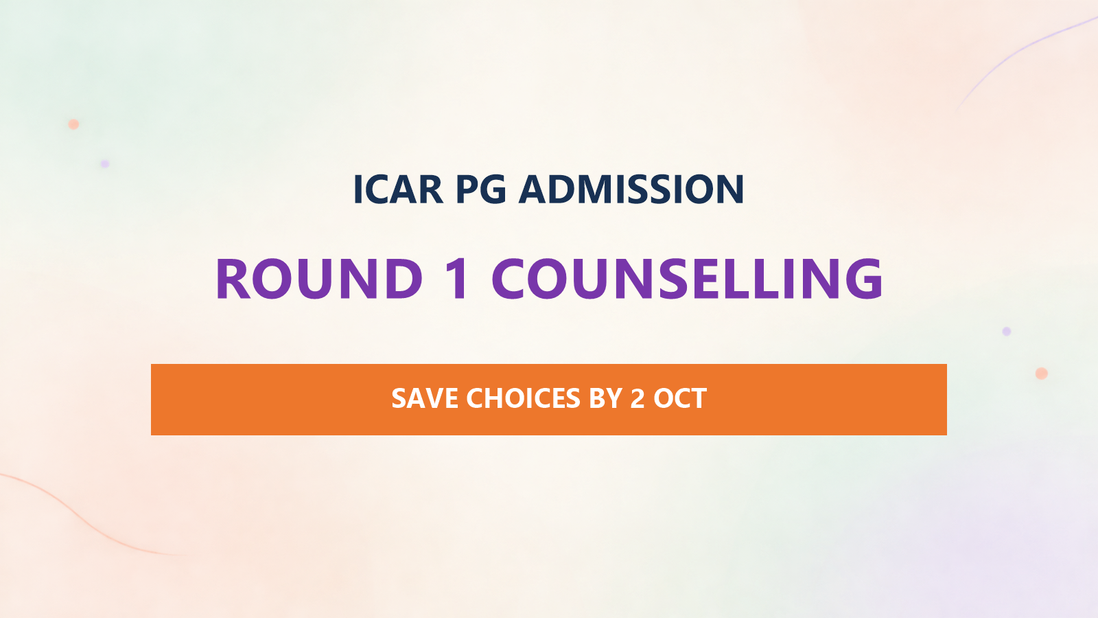 ICAR AIEEA PG Round 1 Registration 2026: Apply, Choices & Counselling Process