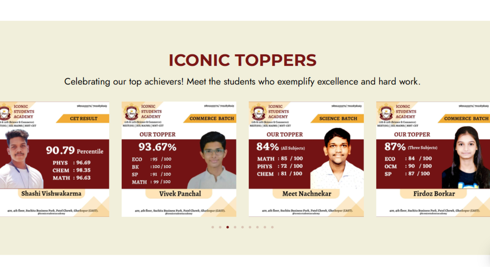 Iconic Students Academy Mumbai Hero Slider - 1