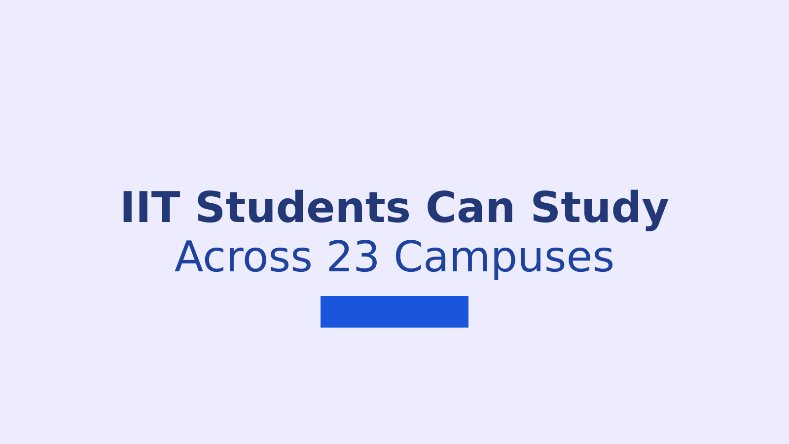 IIT Students Can Now Study Across 23 Campuses: A New Era in Engineering Education