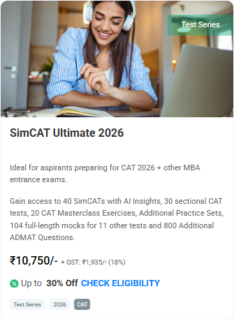 SimCAT Ultimate 2026 - offered by IMS Malleswaram 