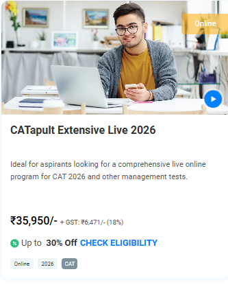  CATapult Extensive Live 2026  - offered by IMS Malleswaram 