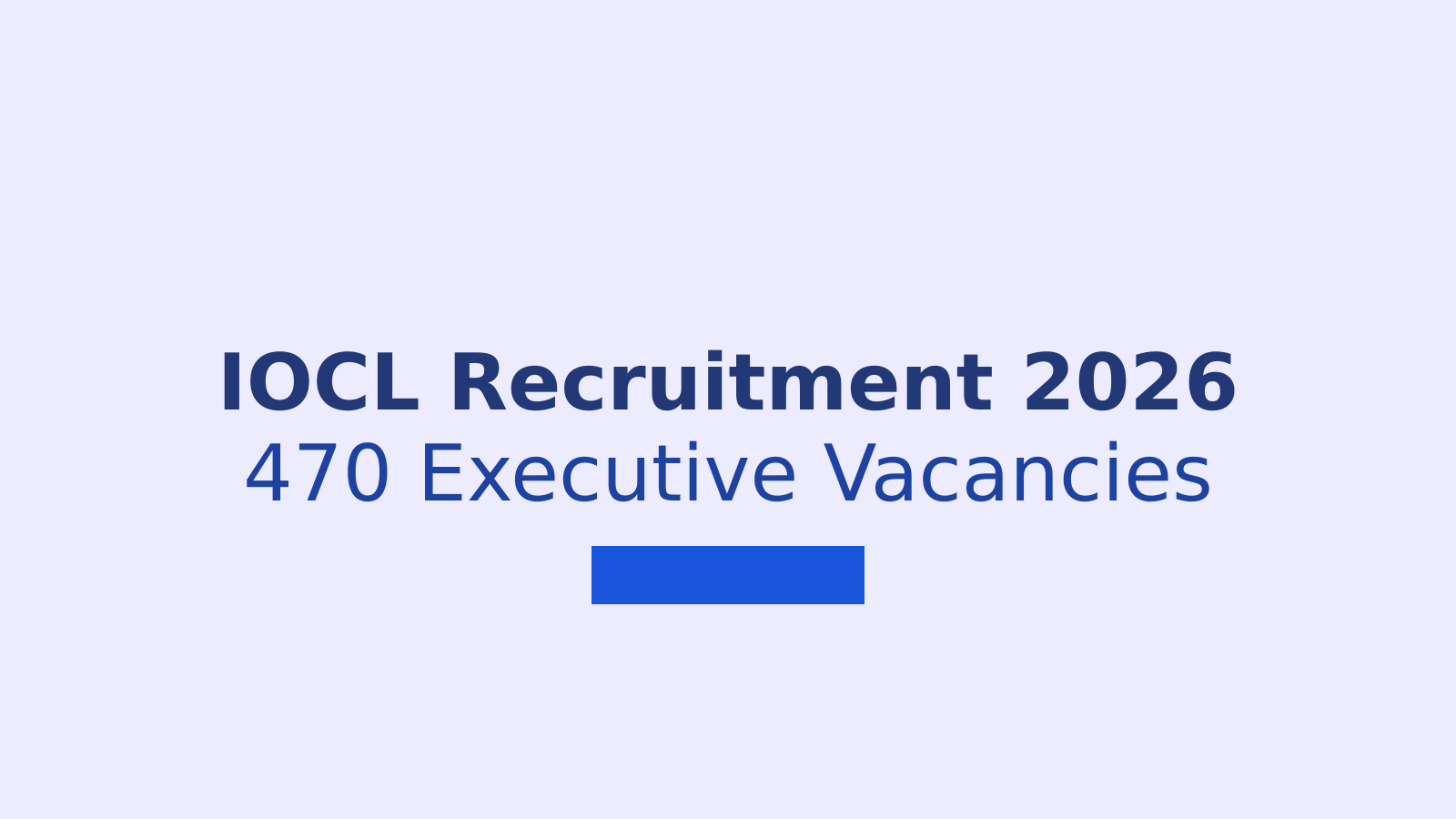 IOCL Recruitment 2026: Vacancies, Eligibility, Exam Pattern and Apply Online