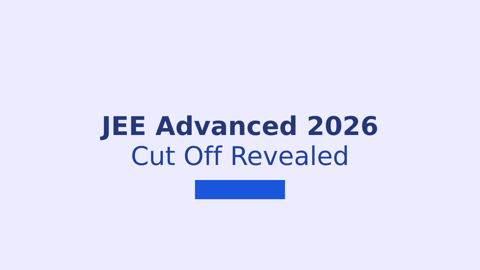 JEE Advanced 2026 Cut Off Marks: What You Need to Know for IIT Admission