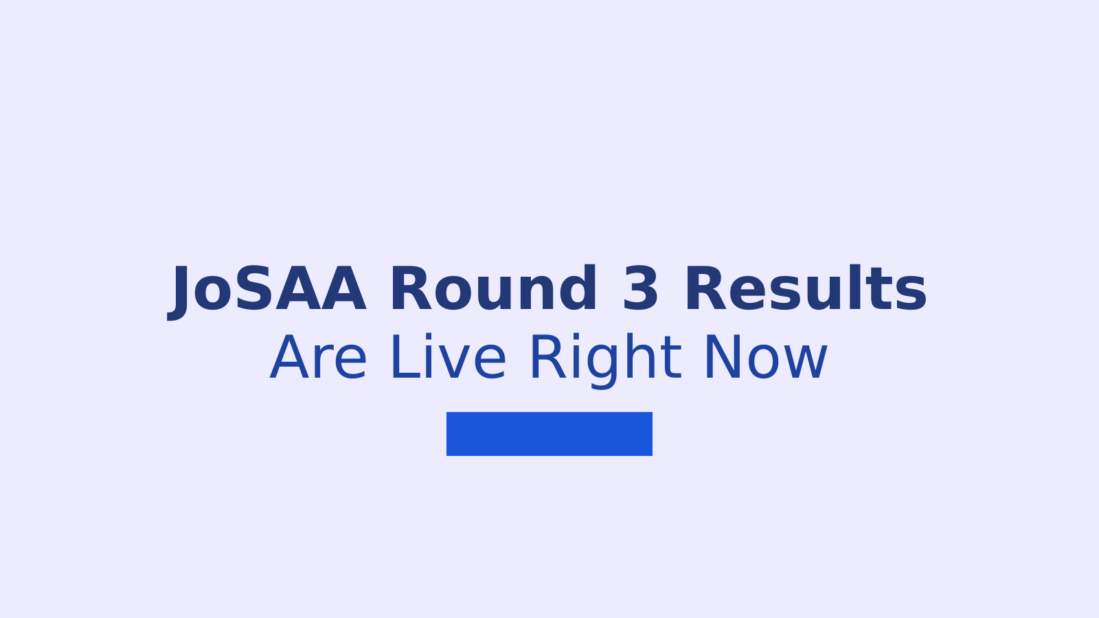 JoSAA 2026 Round 3 Results: What Every Candidate Must Do Next