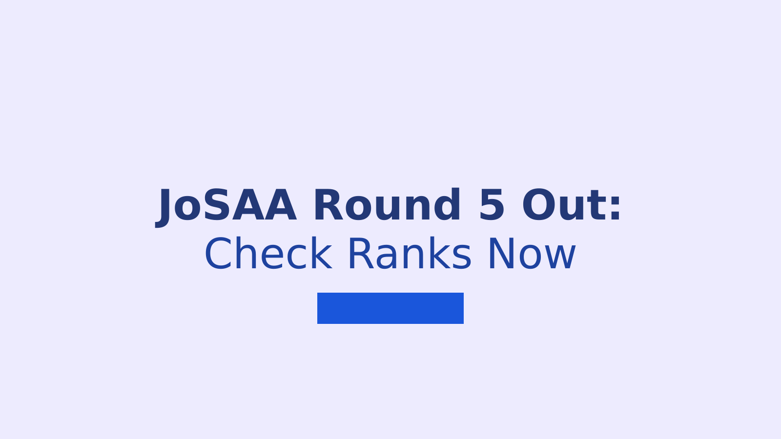 JoSAA 2026 Round 5 Allotment Out: Check Ranks and Next Steps