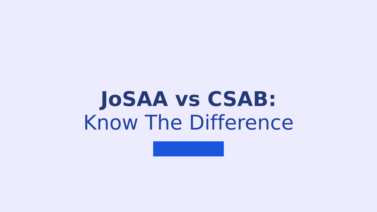JoSAA and CSAB Counselling: Key Differences Every BTech Aspirant Must Know