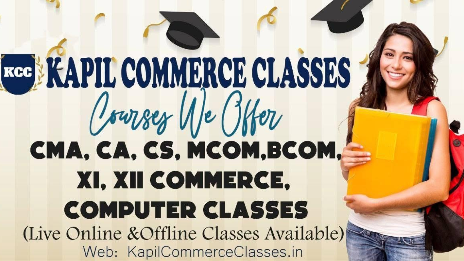 Kapil Commerce Classes Hero Slider - 1