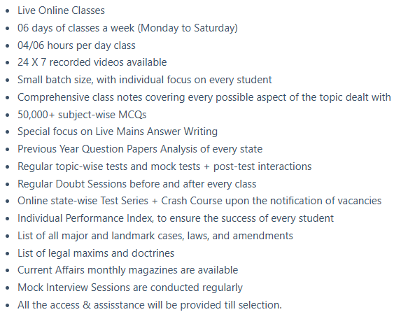 Judiciary APO/APP Course - offered by KARAT LAWZ ACADEMY Delhi 