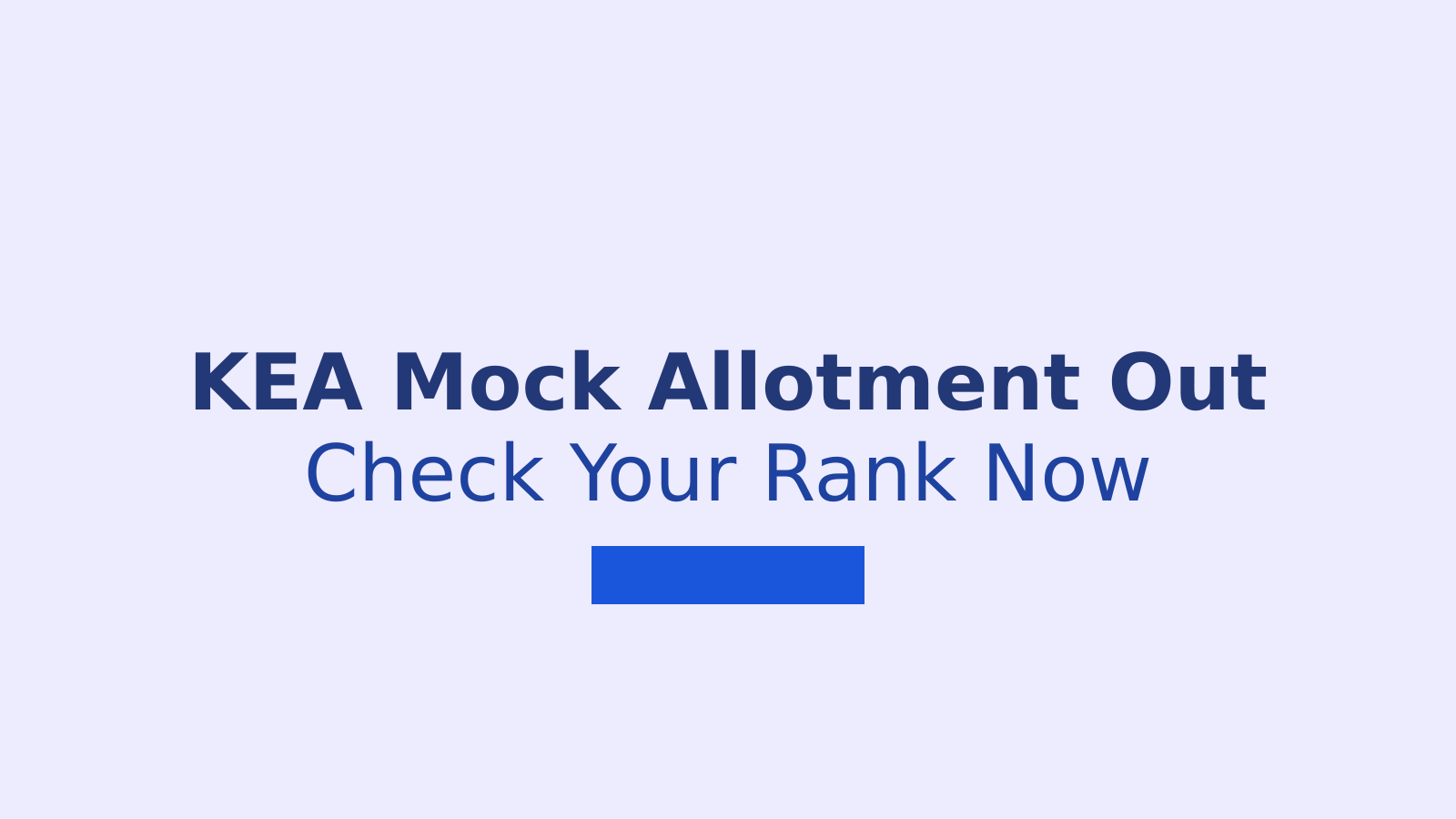 KEA Mock Seat Allotment 2026: Dates and Details for Students