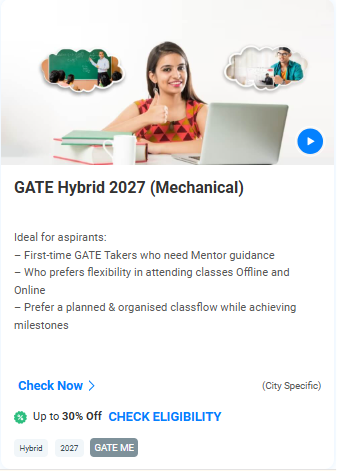 GATE Hybrid 2027 (Mechanical) - offered by Kreatryx Ghitorni Center Delhi 