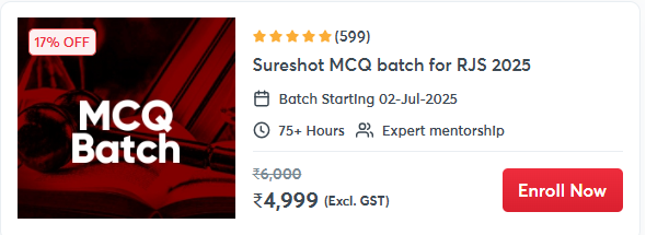 Sureshot MCQ batch for RJS 2025 - offered by Law Prep Judiciary Bapu Nagar Jaipur