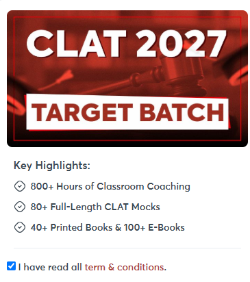 CLAT 2027 Target Batch: Offline - offered by Law Prep Tutorial Nagpur